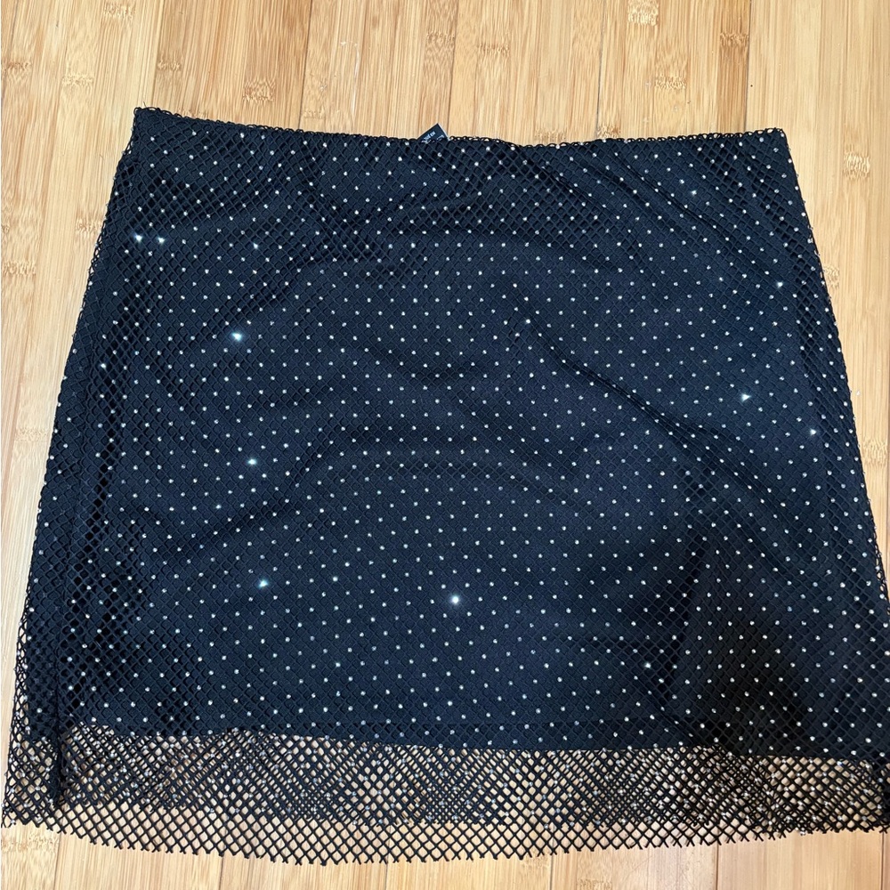 Sincerely Jules Black Polka Dot Mini Skirt